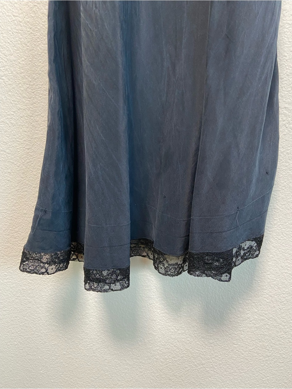 Vintage Barbizon Silk Slip Dress Small Lace Trim - Picture 5 of 8